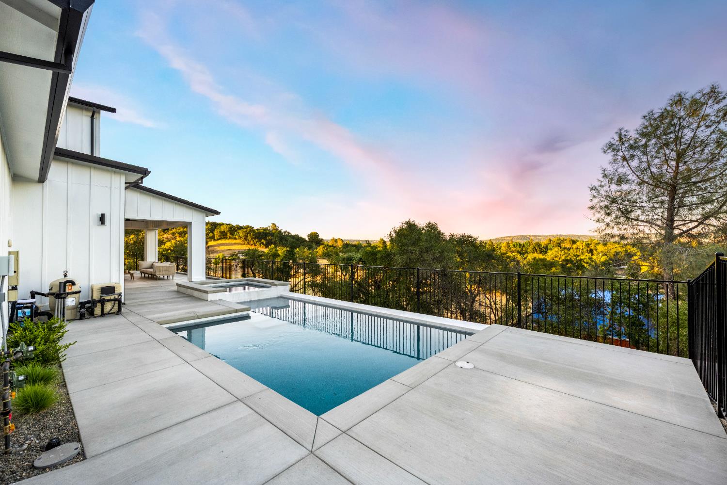 A Fairbanks Estates listing at dusk